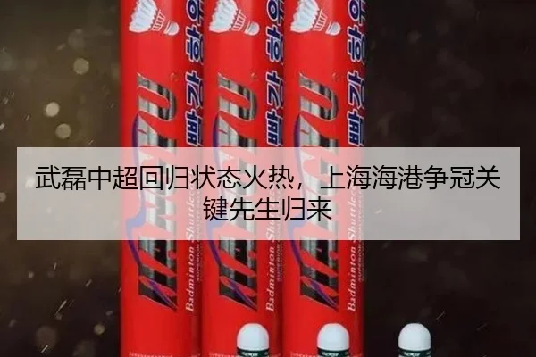 武磊中超回归状态火热，上海海港争冠关键先生归来
